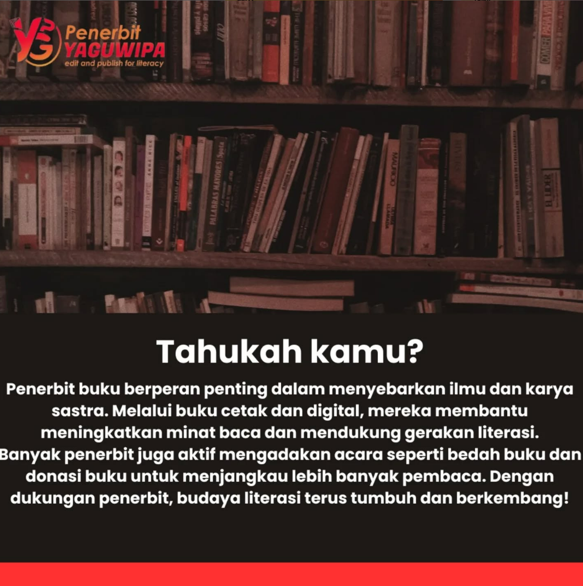 Peran penting Penerbit buku