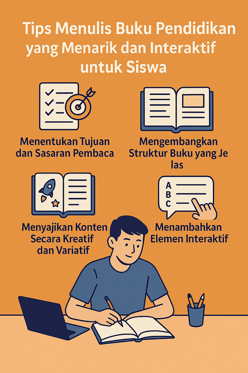 Tips Menulis Buku Pendidikan yang Menarik dan Interaktif untuk Siswa