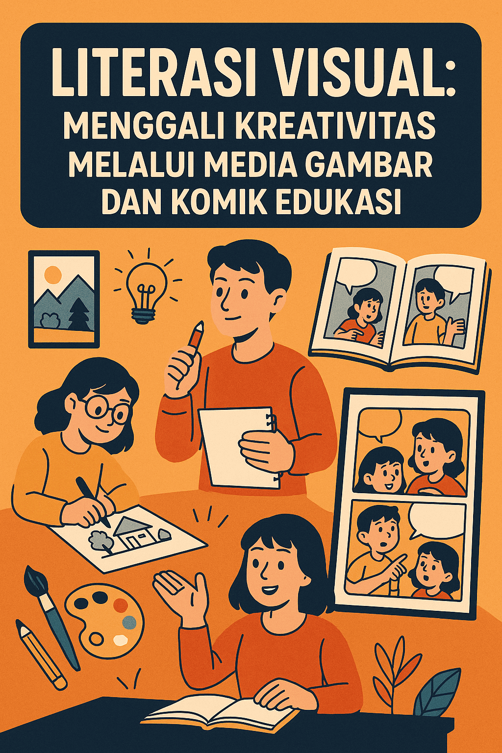 Literasi Visual: Menggali Kreativitas Melalui Media Gambar dan Komik Edukasi