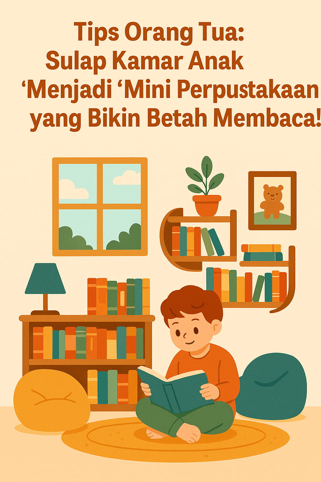 Tips Orang Tua: Sulap Kamar Anak Menjadi ‘Mini Perpustakaan’ yang Bikin Betah Membaca!