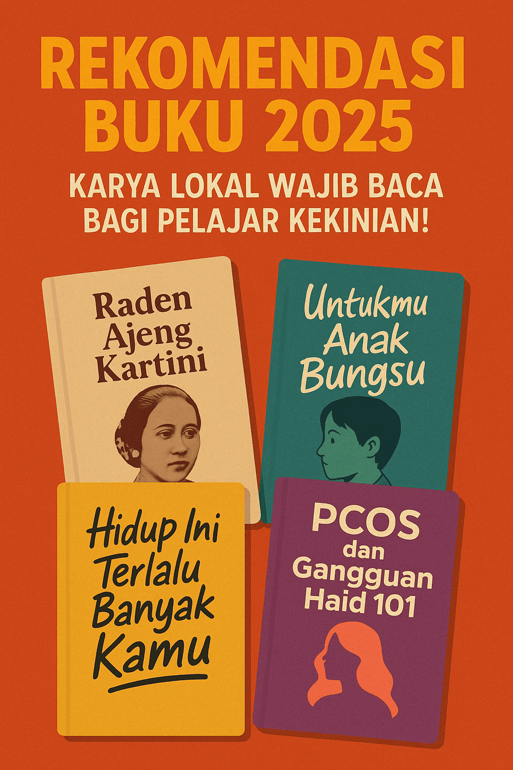 Rekomendasi Buku 2025: Karya Lokal Wajib Baca bagi Pelajar Kekinian!