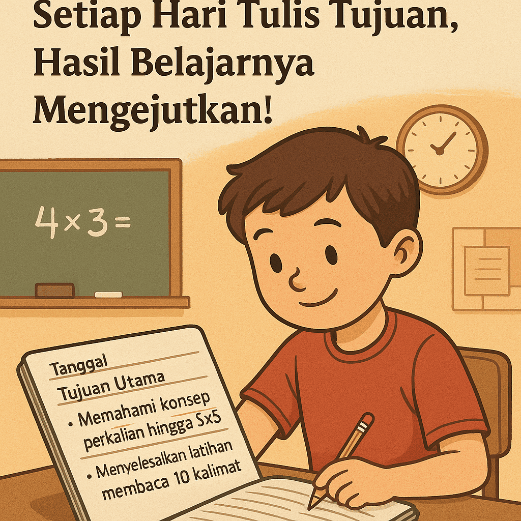 Kisah Inovatif Siswa SD: Setiap Hari Tulis Tujuan, Hasil Belajarnya Mengejutkan!