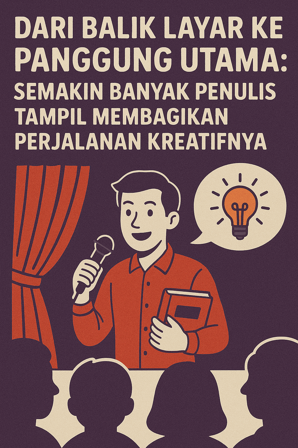 Dari Balik Layar ke Panggung Utama: Semakin Banyak Penulis Tampil Membagikan Perjalanan Kreatifnya