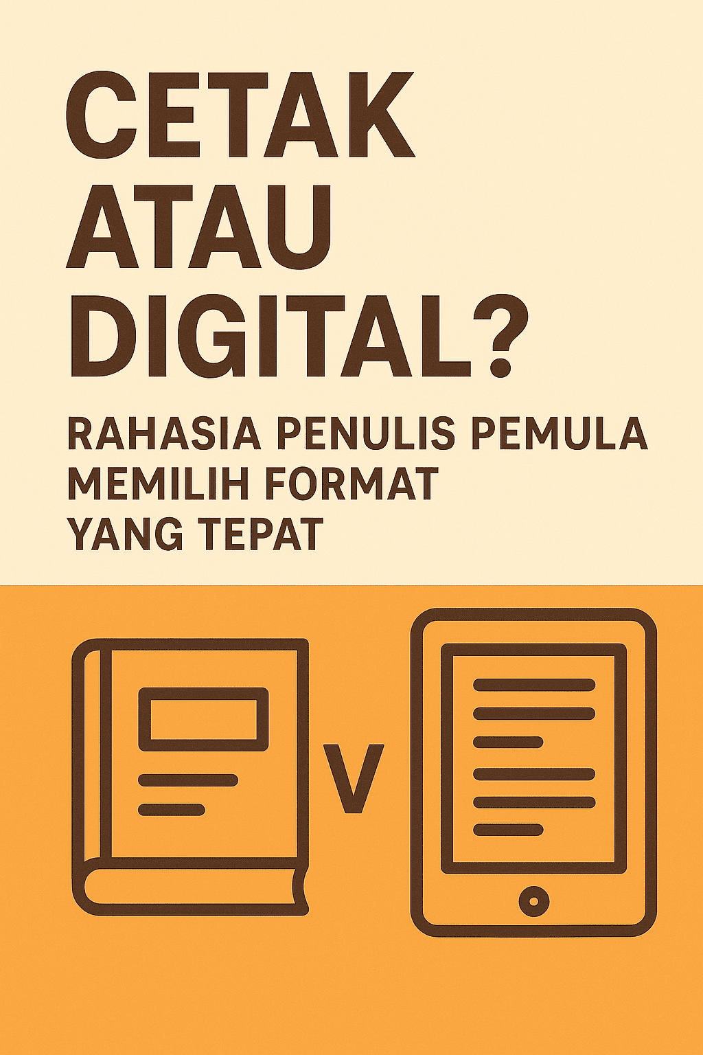 Cetak atau Digital? Rahasia Penulis Pemula Memilih Format yang Tepat