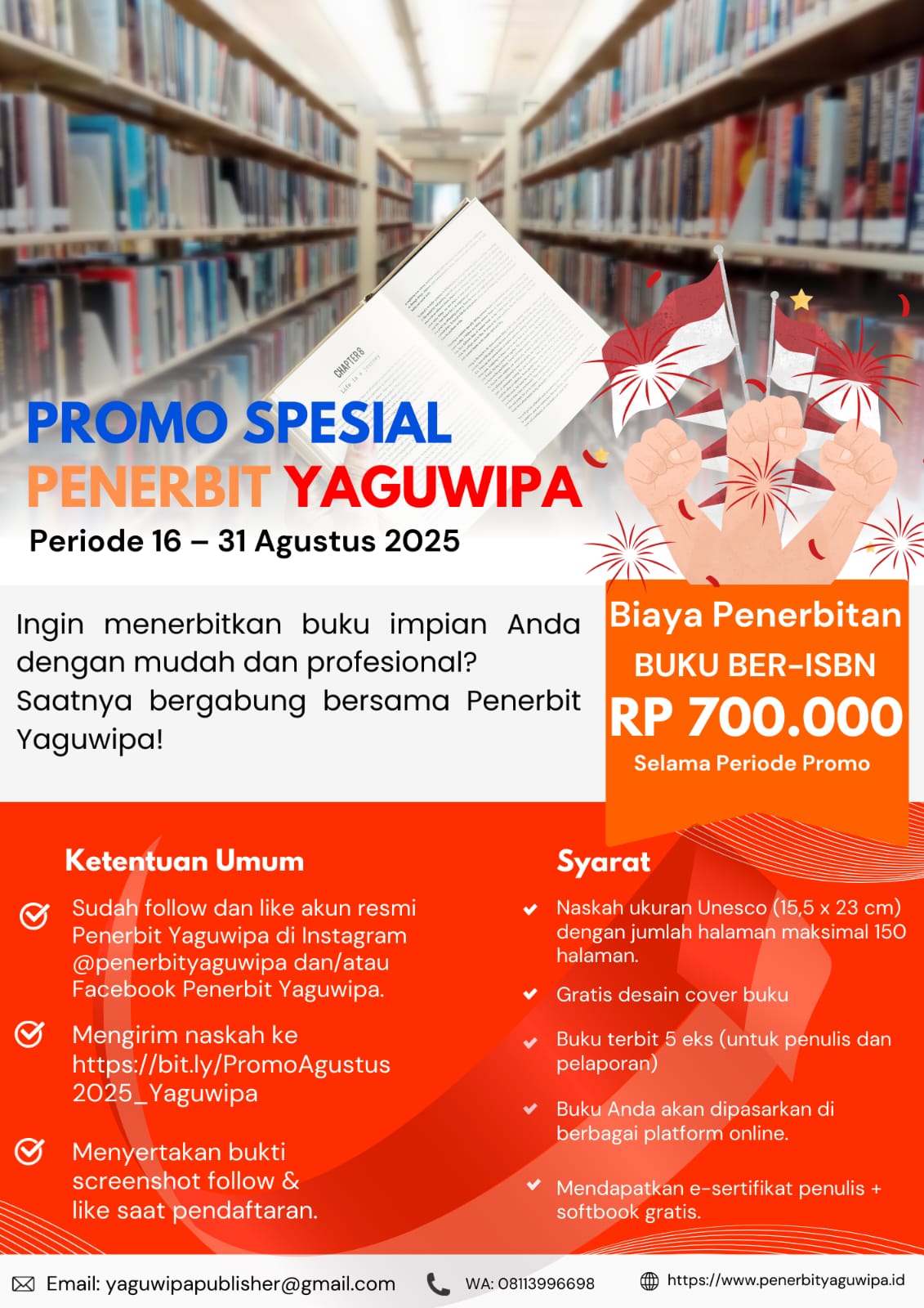 Promo Spesial Penerbit Yaguwipa – Periode 16–31 Agustus 2025