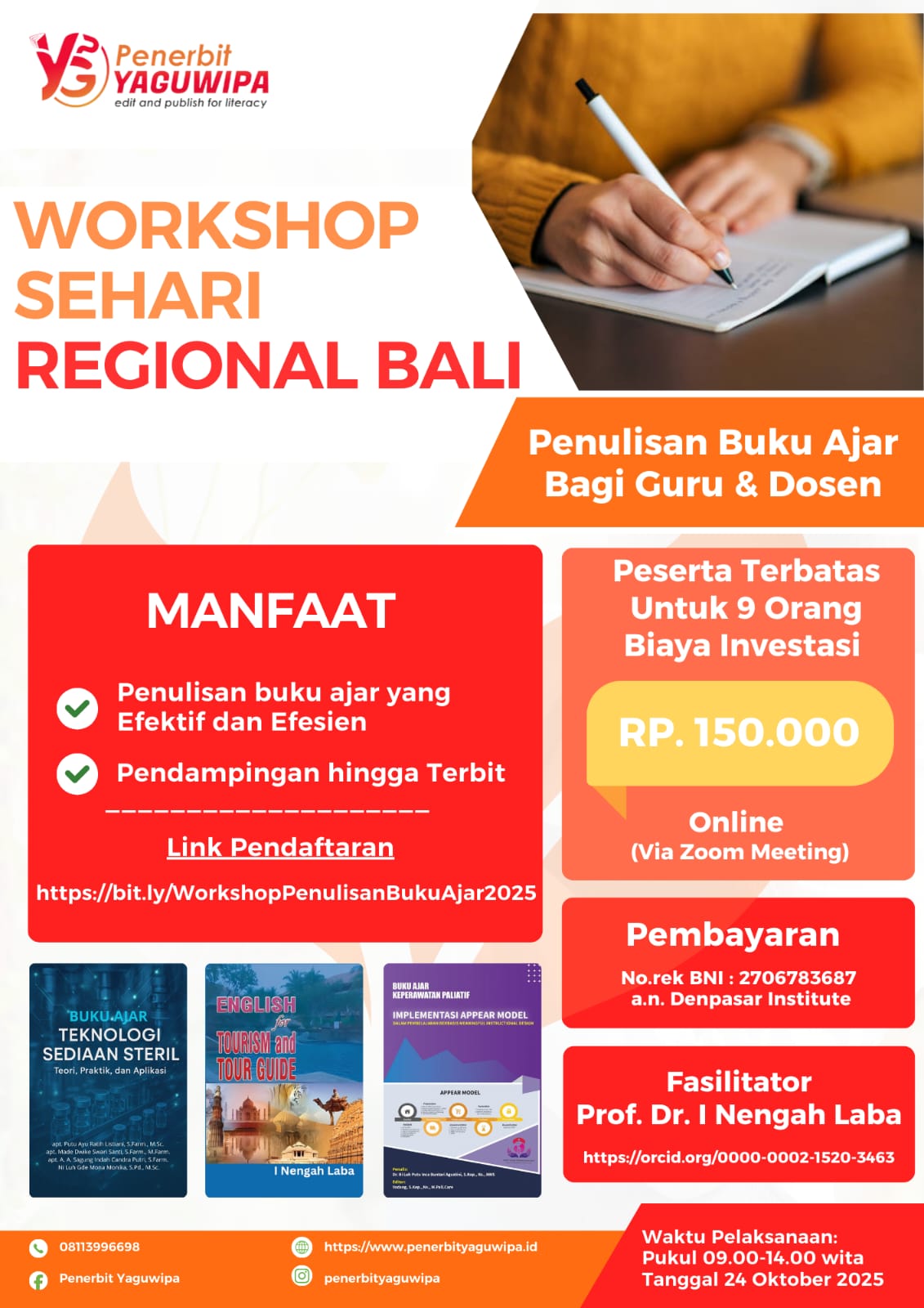 Workshop Sehari Regional Bali: Strategi Efektif Menulis Buku Ajar
