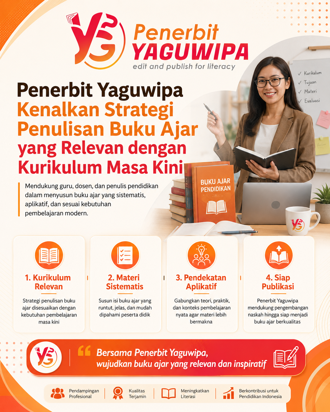 Penerbit Yaguwipa Kenalkan Strategi Penulisan Buku Ajar yang Relevan dengan Kurikulum Masa Kini