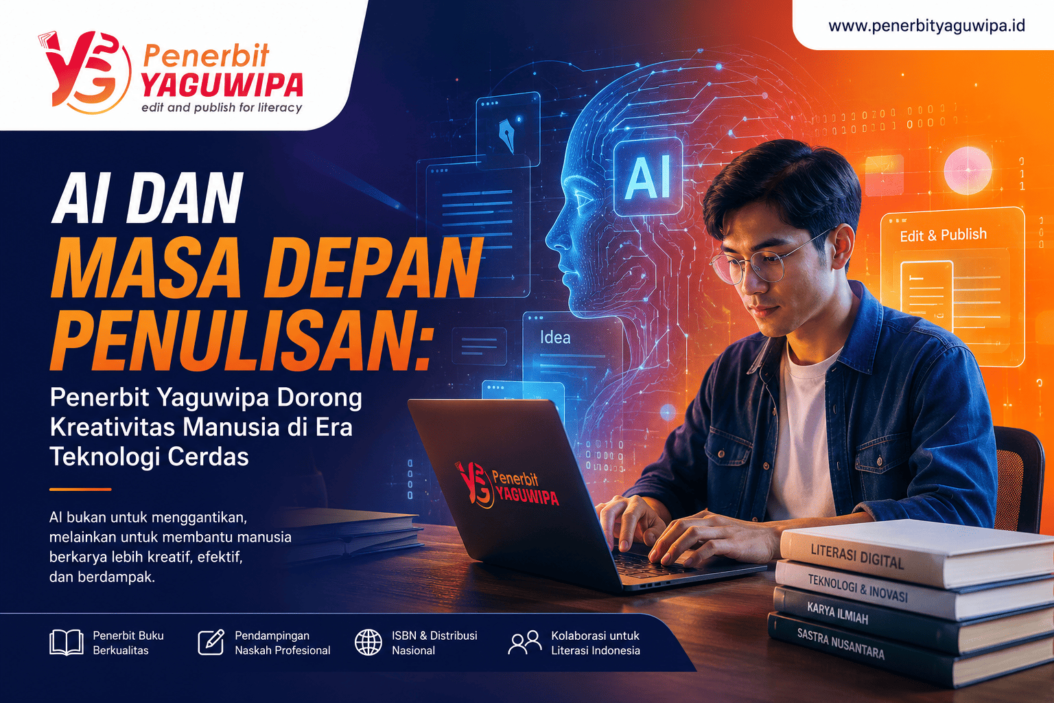 AI dan Masa Depan Penulisan: Penerbit Yaguwipa Dorong Kreativitas Manusia di Era Teknologi Cerdas
