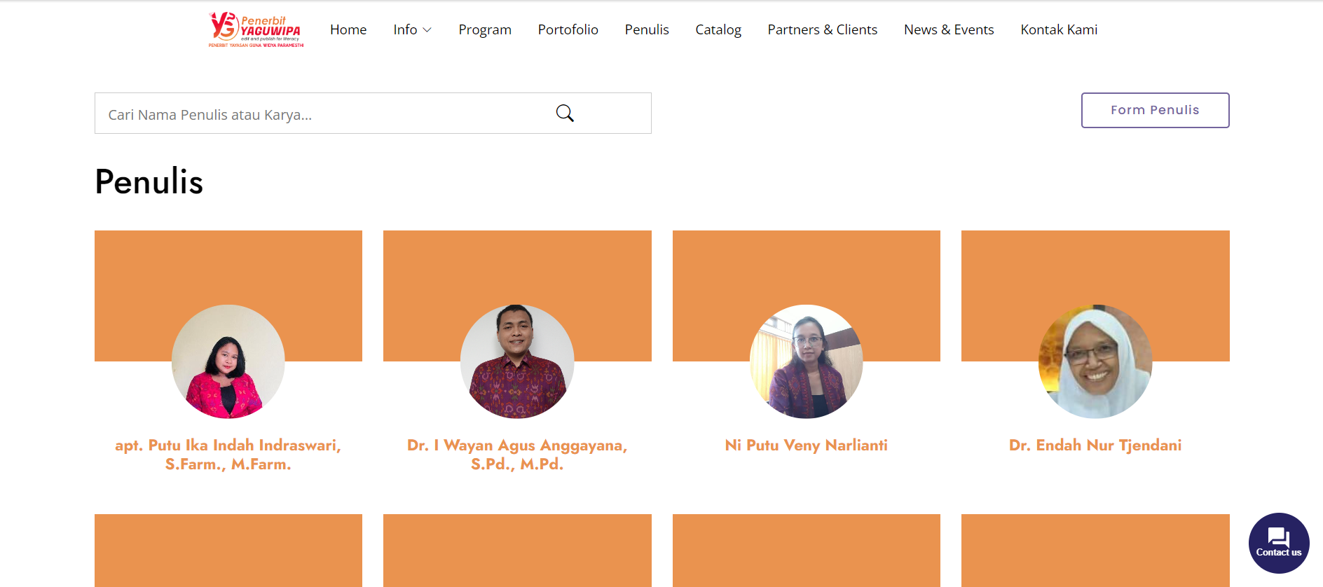 Tampilan Terbaru Website Penerbit Yaguwipa: Fitur Penulis Diperbarui untuk Meningkatkan Pengalaman Pembaca
