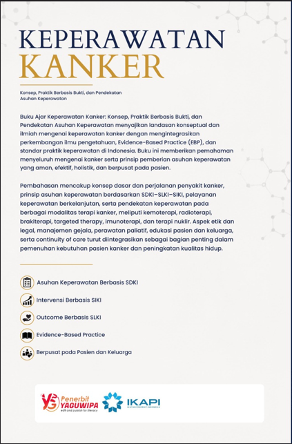Keperawatan Kanker: Konsep, Praktik Berbasis Bukti, dan Pendekatan Asuhan Keperawatan cover belakang