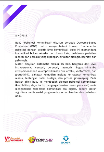Psikologi Komunikasi cover belakang