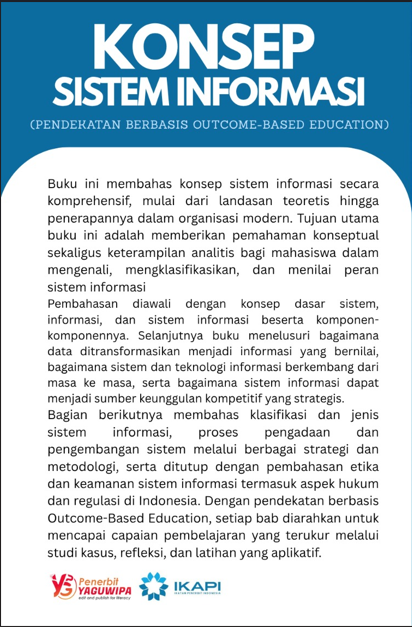 Konsep Sistem Informasi (Pendekatan Berbasis Outcome-Based Education) cover belakang